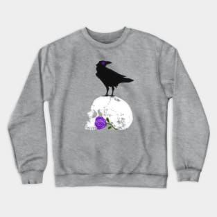 The Raven and the Purple Rose Crewneck Sweatshirt